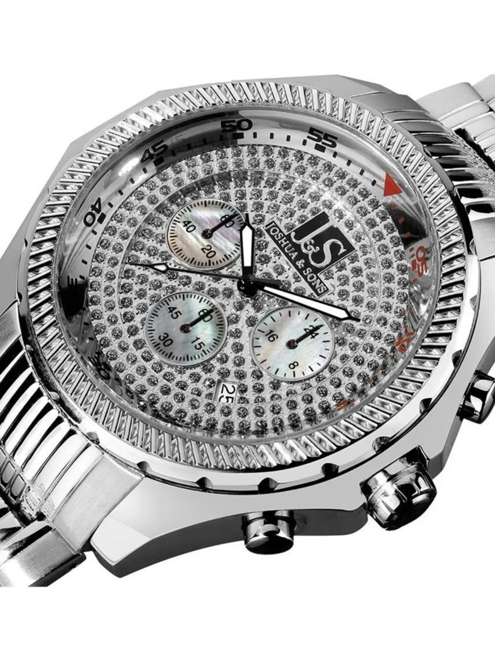 NWT Joshua And Sons Quartz Crystal Men's Watch